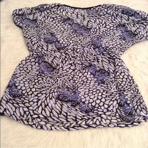 Fashion Bug Top 1X Semi Sheer Kimono Blouse (BG) - Picture 2 of 6